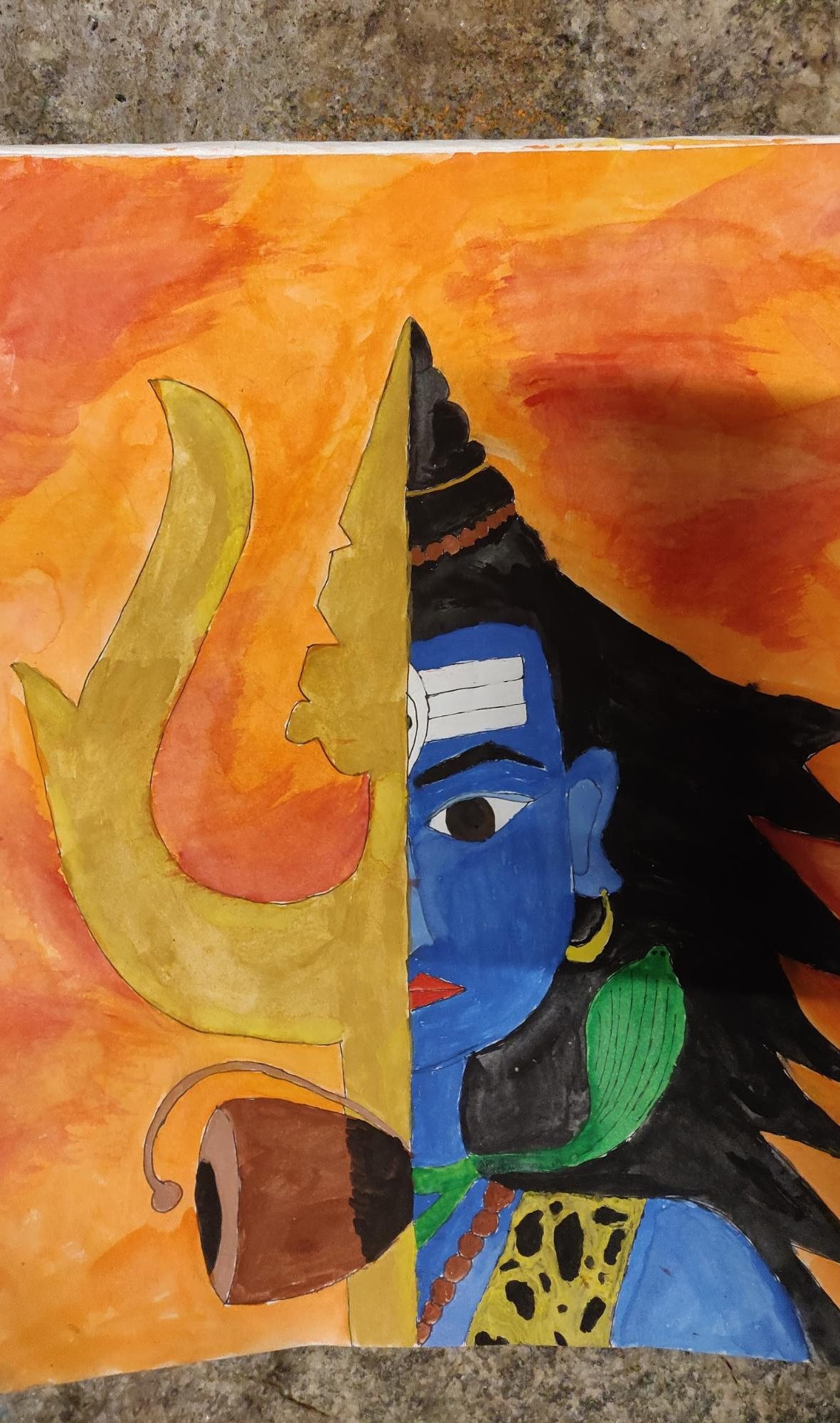 A bālasanyāsi's sacred painting