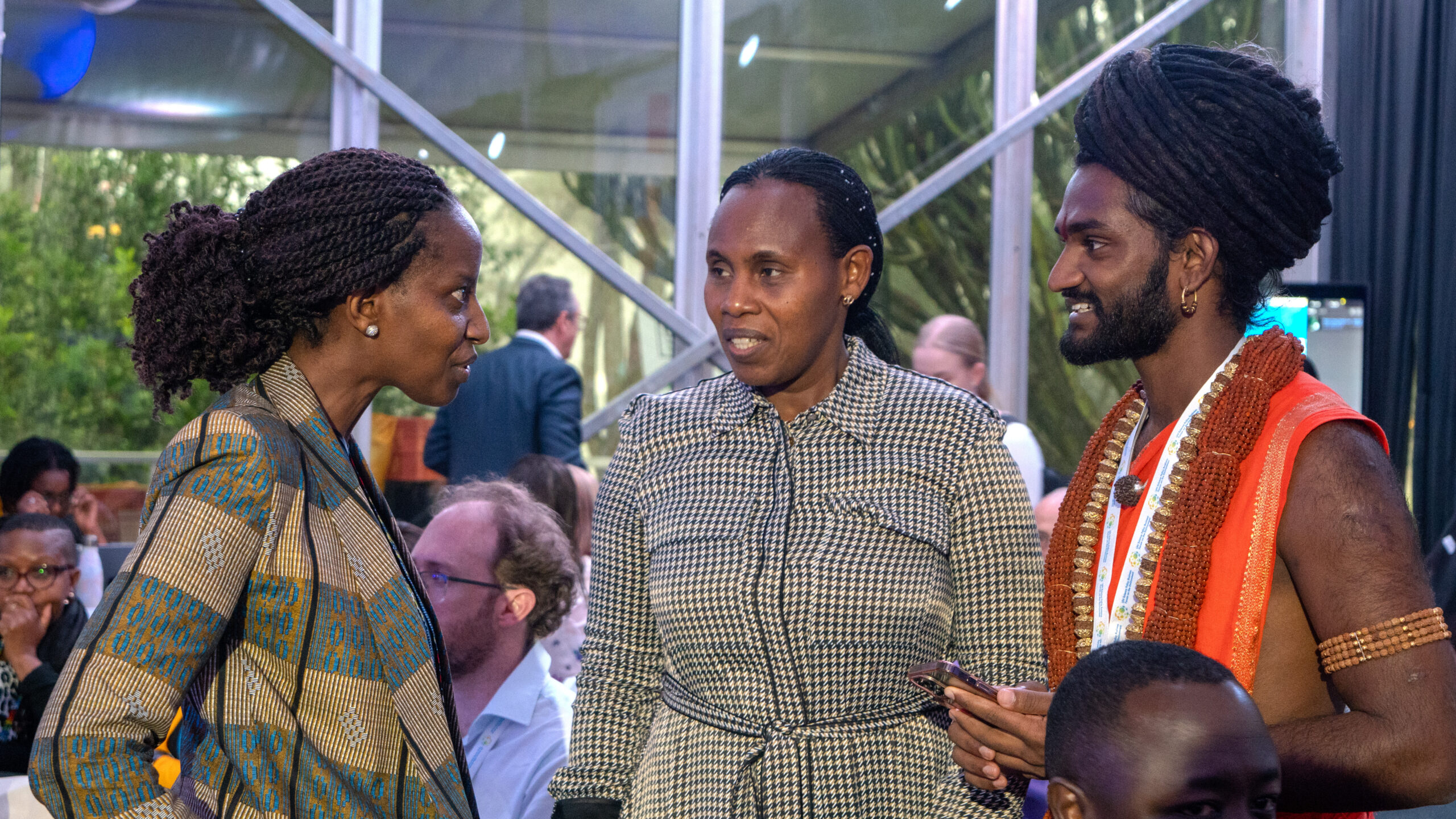 Gurukul delegates with the Minister of State of Rwanda
